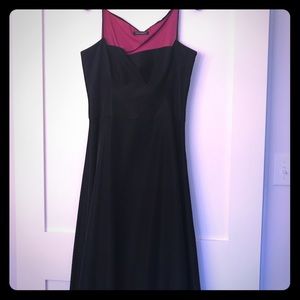 Black dress with square cut neck line. fun!